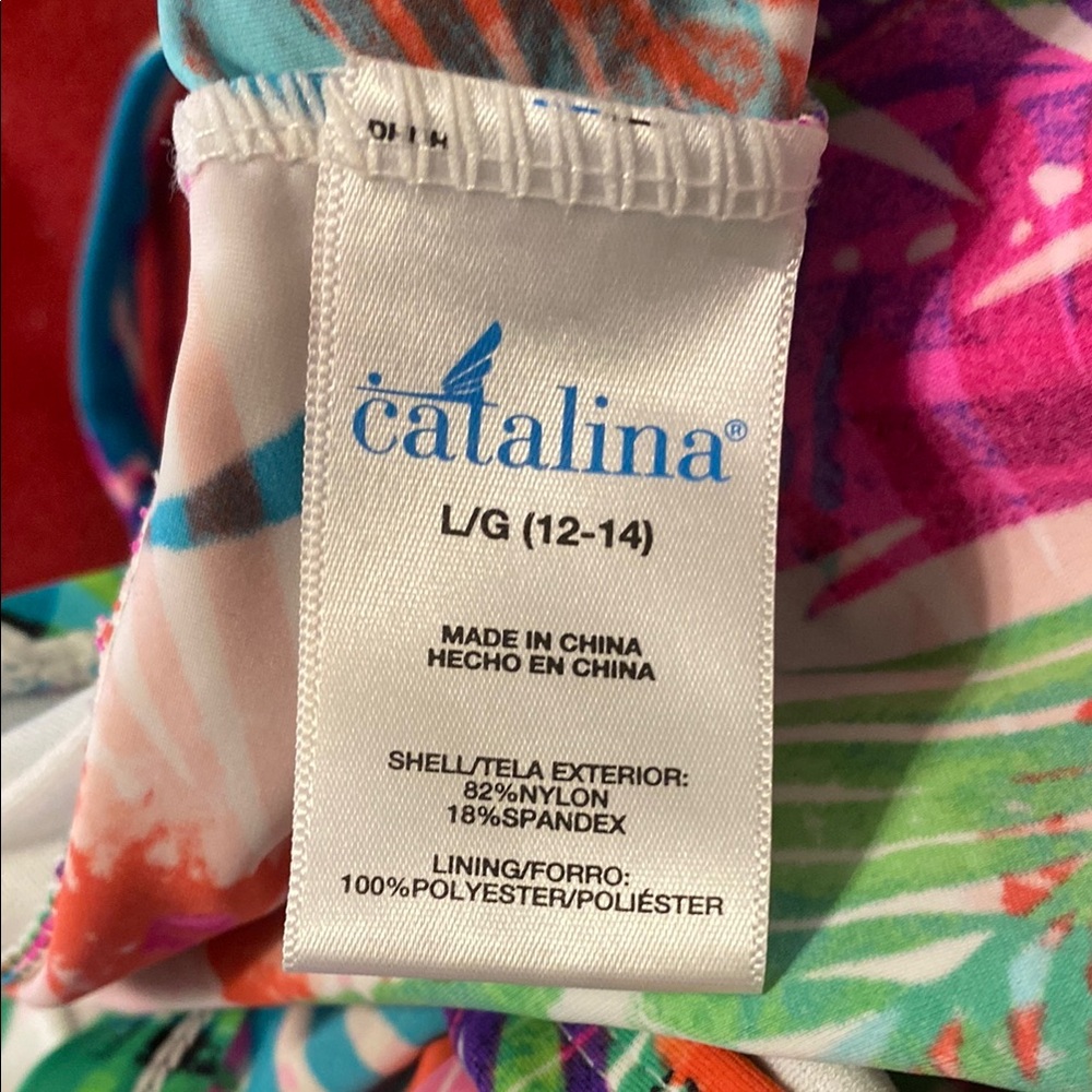 Tropical Print Women's Swim Top - Picture 4 of 4